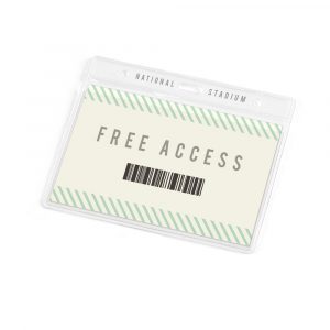 Bolsa para crachá identificador horizontal