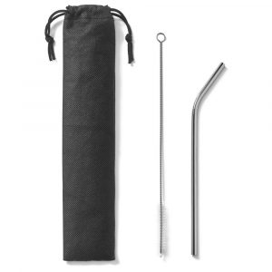 Palhinha reutilizável em aço inoxidável