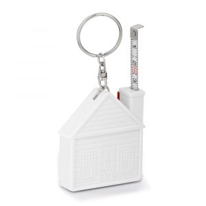 Porta-chaves com fita métrica